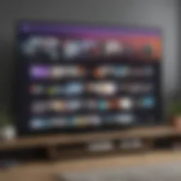 Smart TV displaying Twitch homepage