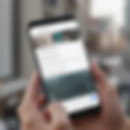 Illustration of Google Voice interface on a smartphone