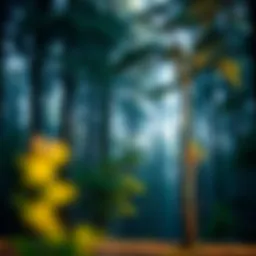 A serene forest scene representing digital freedom