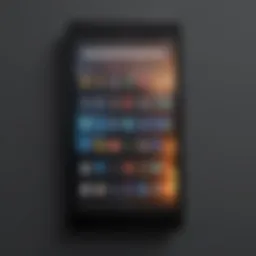 Sleek design of the Amazon Fire Fifth Generation tablet highlighting its modern aesthetics
