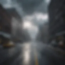 Dynamic weather patterns affecting daily life