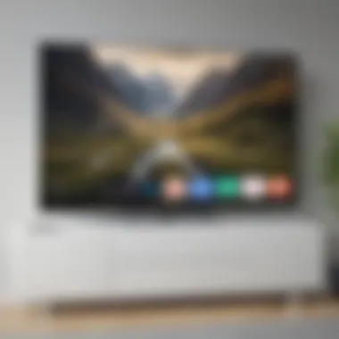 App Integration in Android Smart TV Ecosystem App integration on an Android Smart TV screen