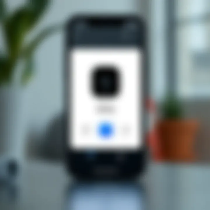 Intuitive Arlo App Interface User interface of Arlo app on smartphone