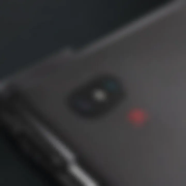 Close-up of OnePlus smartphone's sleek design highlighting craftsmanship