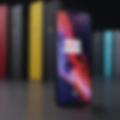 High-resolution display of OnePlus smartphone showcasing vibrant colors