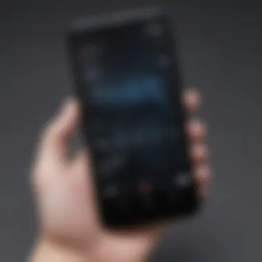 User interface of OnePlus device demonstrating software features