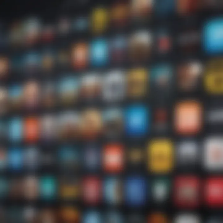 An array of popular streaming app logos