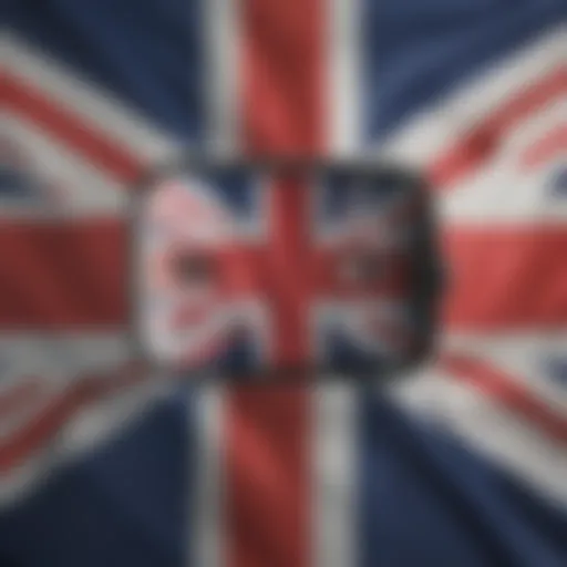 British flag waving in the wind