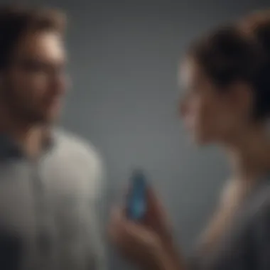 Impact of Blocking on Relationships Artistic depiction of relationships affected by blocked numbers