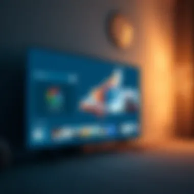 Samsung TV displaying Google Pixel content