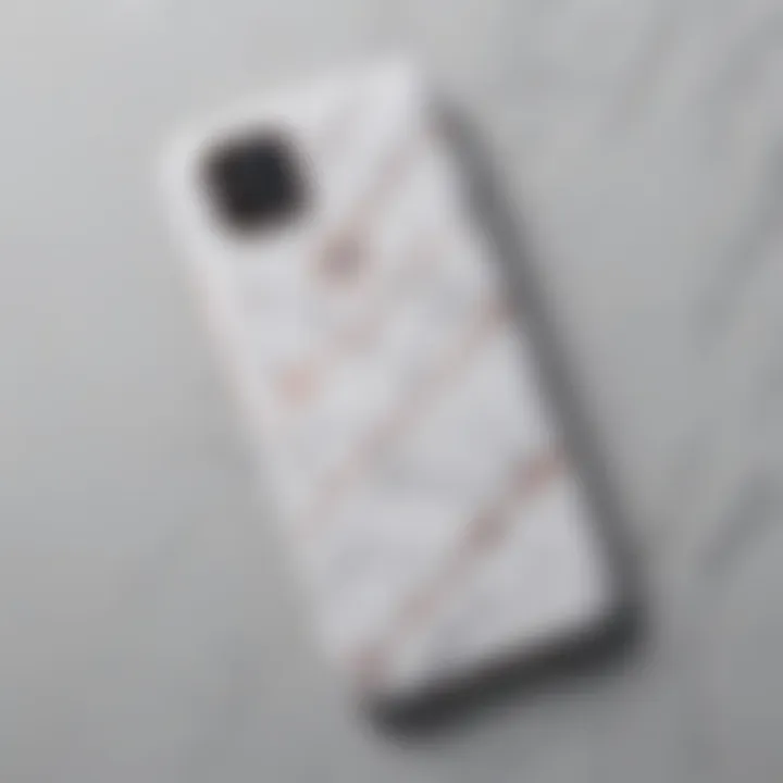 Chic marble pattern Moto G Power cover