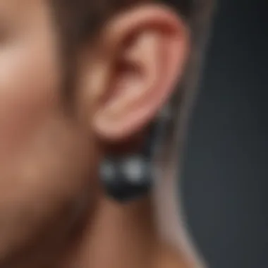 Close-up of earbuds showcasing durability