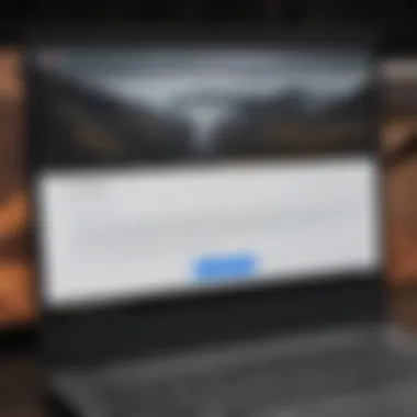 Error Message on Chromebook Screen Chromebook screen displaying error message