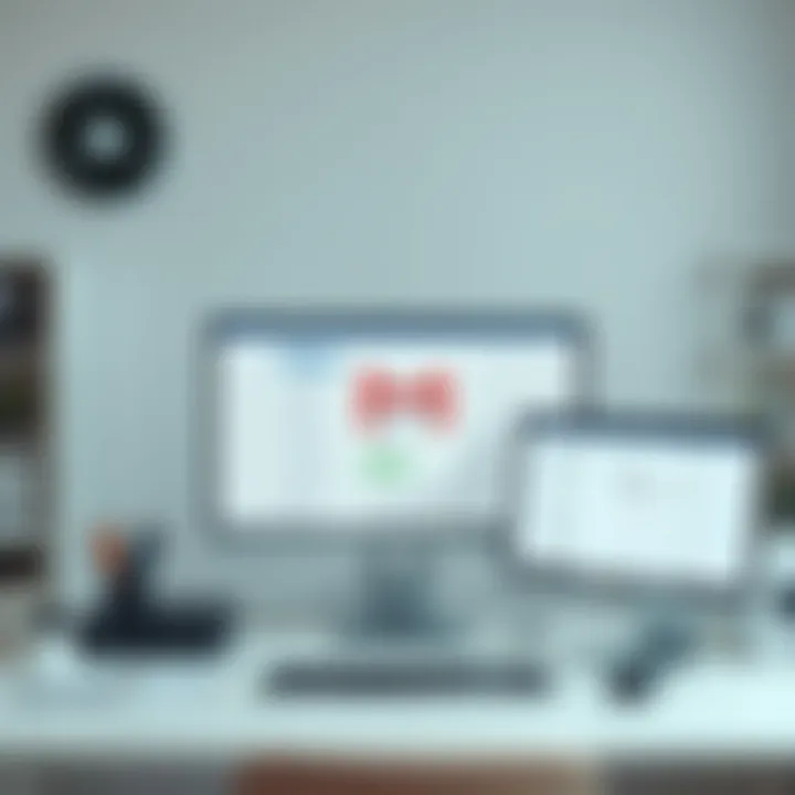 An organized digital workspace showcasing a clean email interface