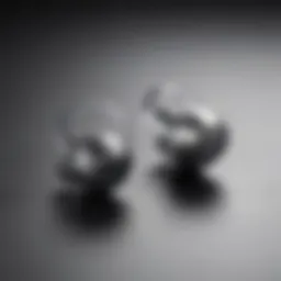 Close-up view of Bose earbuds showcasing their sleek design