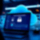 Exploring Cloud Backup Solutions Cloud storage interface showcasing backup options