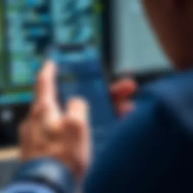 Smartphone Backup Settings Overview User navigating smartphone backup settings