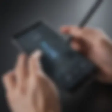 Stylus interaction on smartphone display