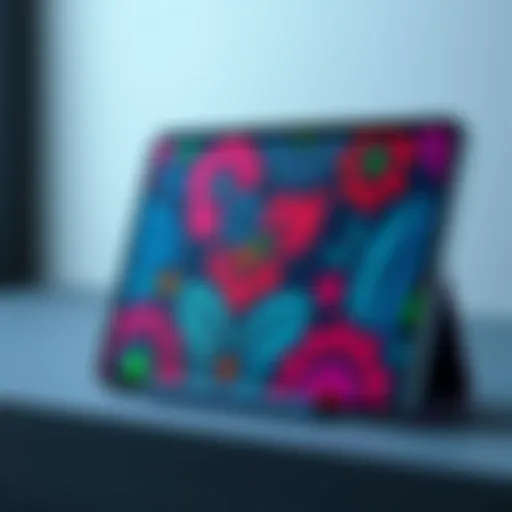 Stylish Tablet Cover Designs Stylish tablet cover showcasing vibrant patterns
