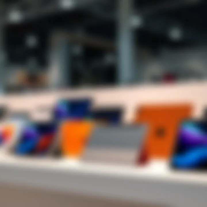 Diverse Selection of Tablet Protective Covers Variety of tablet covers on display