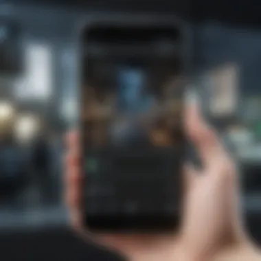 A close-up of a smartphone displaying high-definition video playback