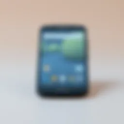 Front view of the Moto G cellphone showcasing its sleek design