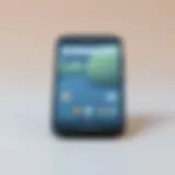 Sleek Design of the Moto G Cellphone Front view of the Moto G cellphone showcasing its sleek design