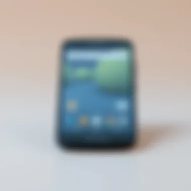 Sleek Design of the Moto G Cellphone Front view of the Moto G cellphone showcasing its sleek design