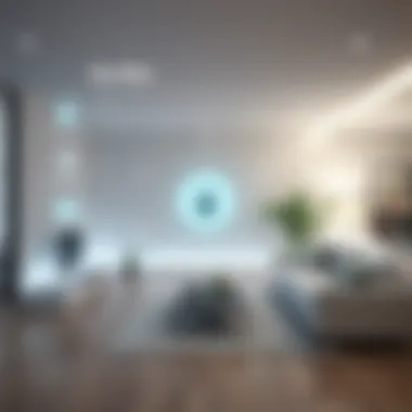 Graphical representation of security features in smart home applications.