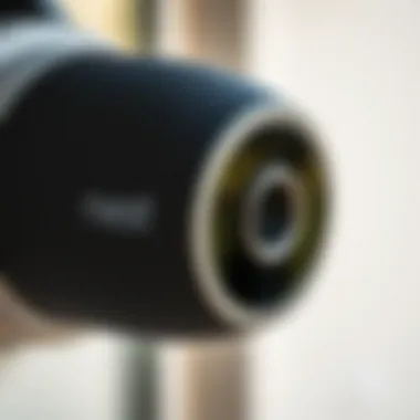 Close-up of Nest Outdoor Camera features