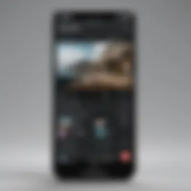 Innovative App Layout Customization Customized smartphone screen showcasing innovative app layout
