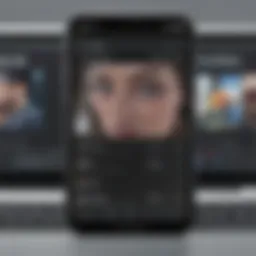 Video editing interface on Android device