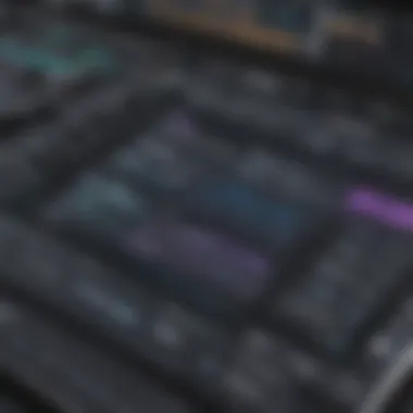 Cutting-edge Music Editing Interface Digital music editing interface on tablet screen