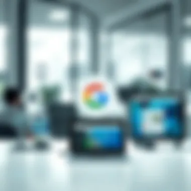 Devices Accessing Google Services Diagram showing various devices used for accessing Google services