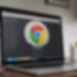 Interface displaying Google Chrome download page