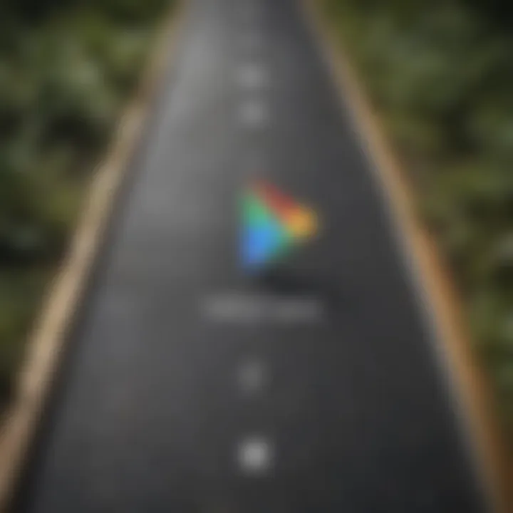 Illustration showcasing the process of earning Google Play Points