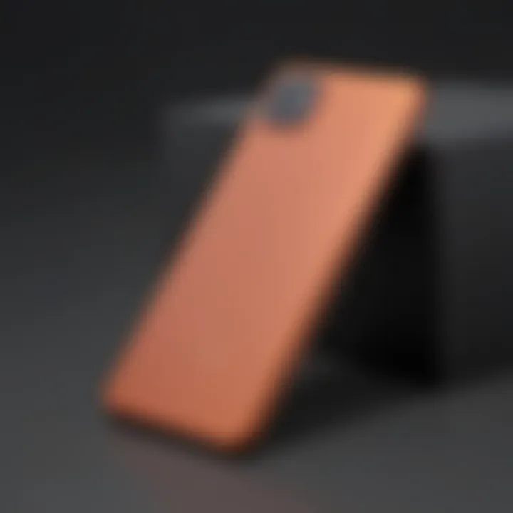 Elegant design of Google Pixel 4 in Oh So Orange color