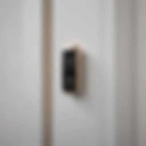 Elegant doorbell security system with sleek design