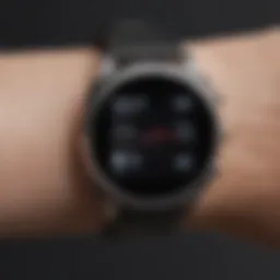 Elegant smartwatch with fitness tracking capabilities