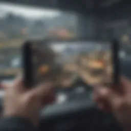An engaging scene from a strategy mobile game showcasing tactical gameplay.