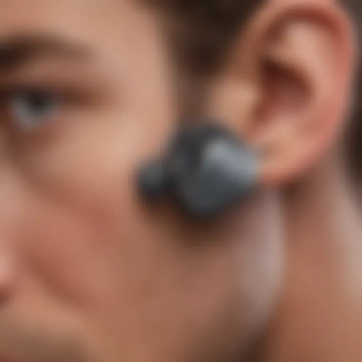 Ergonomic design of wireless earbuds emphasizing comfort