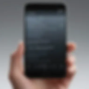 Voice to Text Transformation on Android Abstract representation of voice turning into text on Android device