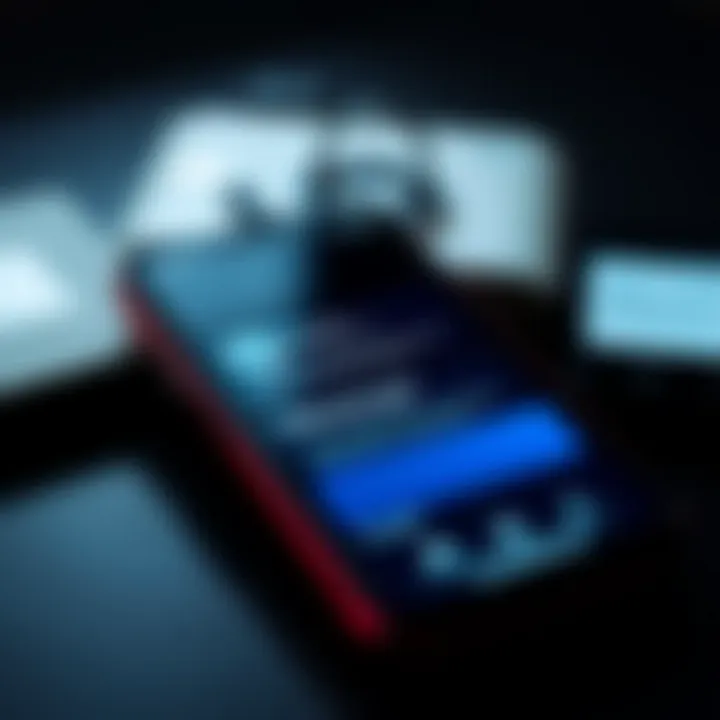 An illustration of a smartphone displaying Messenger notifications