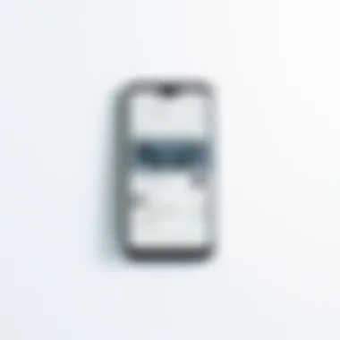 Aesthetic Interface of Android TV Controller App Aesthetic design of the Android TV Controller App interface on a smartphone