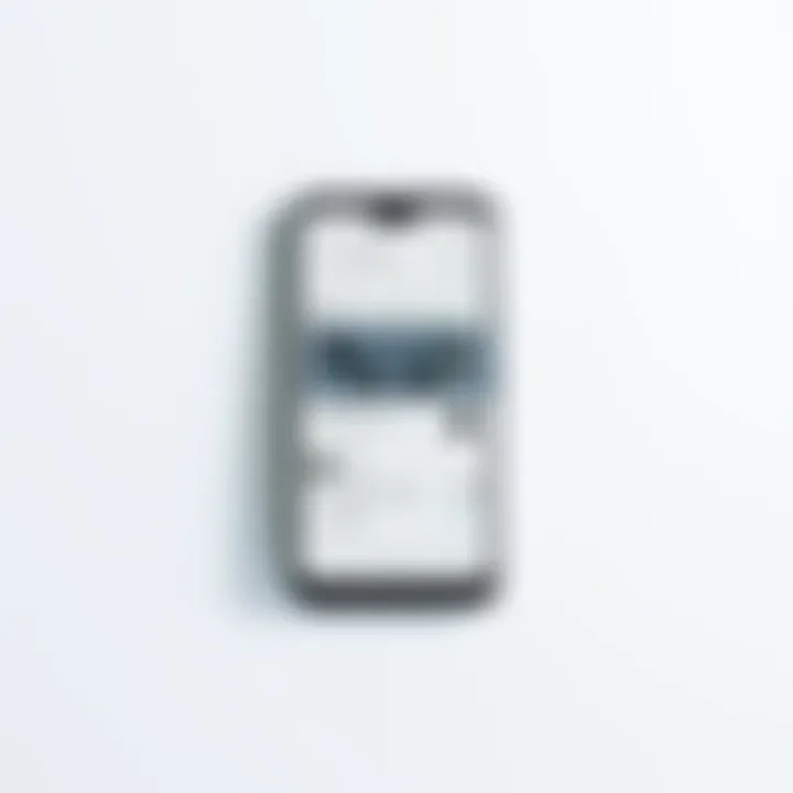 Aesthetic Interface of Android TV Controller App Aesthetic design of the Android TV Controller App interface on a smartphone