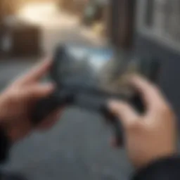 Mobile device gaming with a controller