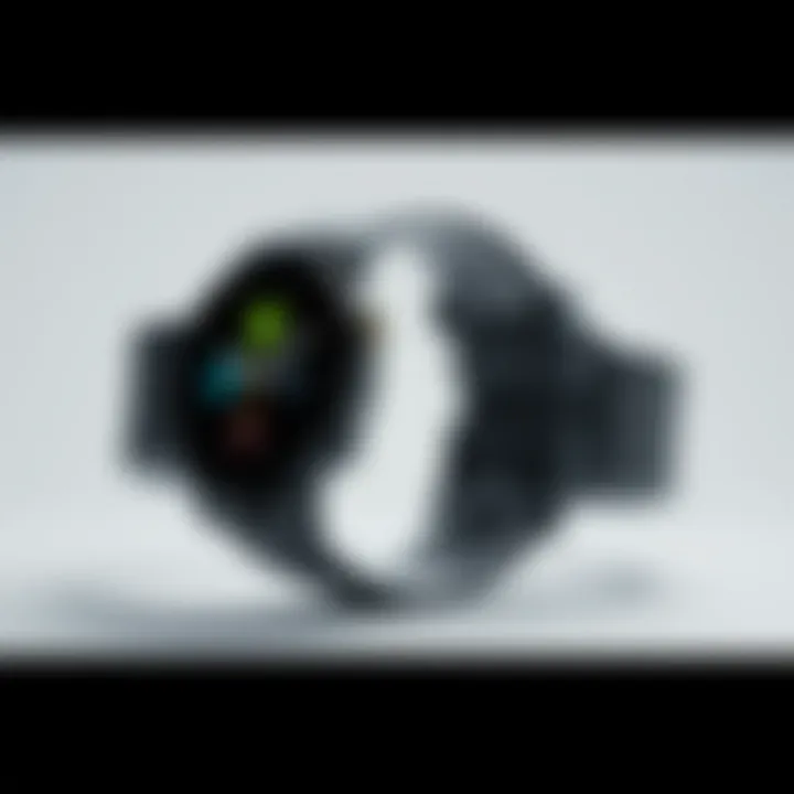 Unique Design Features of Galaxy Fitness Watch Galaxy fitness watch showcasing unique design features