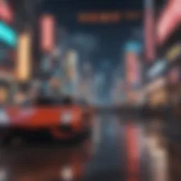 A vibrant scene from an idle anime game showcasing colorful characters and dynamic backgrounds.