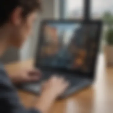 The Future of Chromebook Tablet Technology A futuristic representation of potential advancements in Chromebook tablet technology.