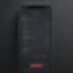 User interface of a popular voice recorder app on Android